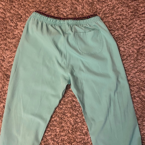 Light teal heartsoul scrub pants - Picture 2 of 3